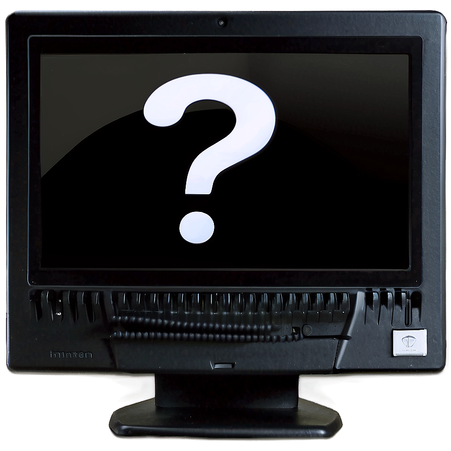 Question Mark On Computer Screen Png Mju57 PNG