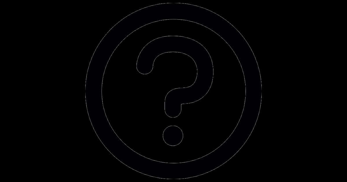 Question Mark Outline Clipart PNG