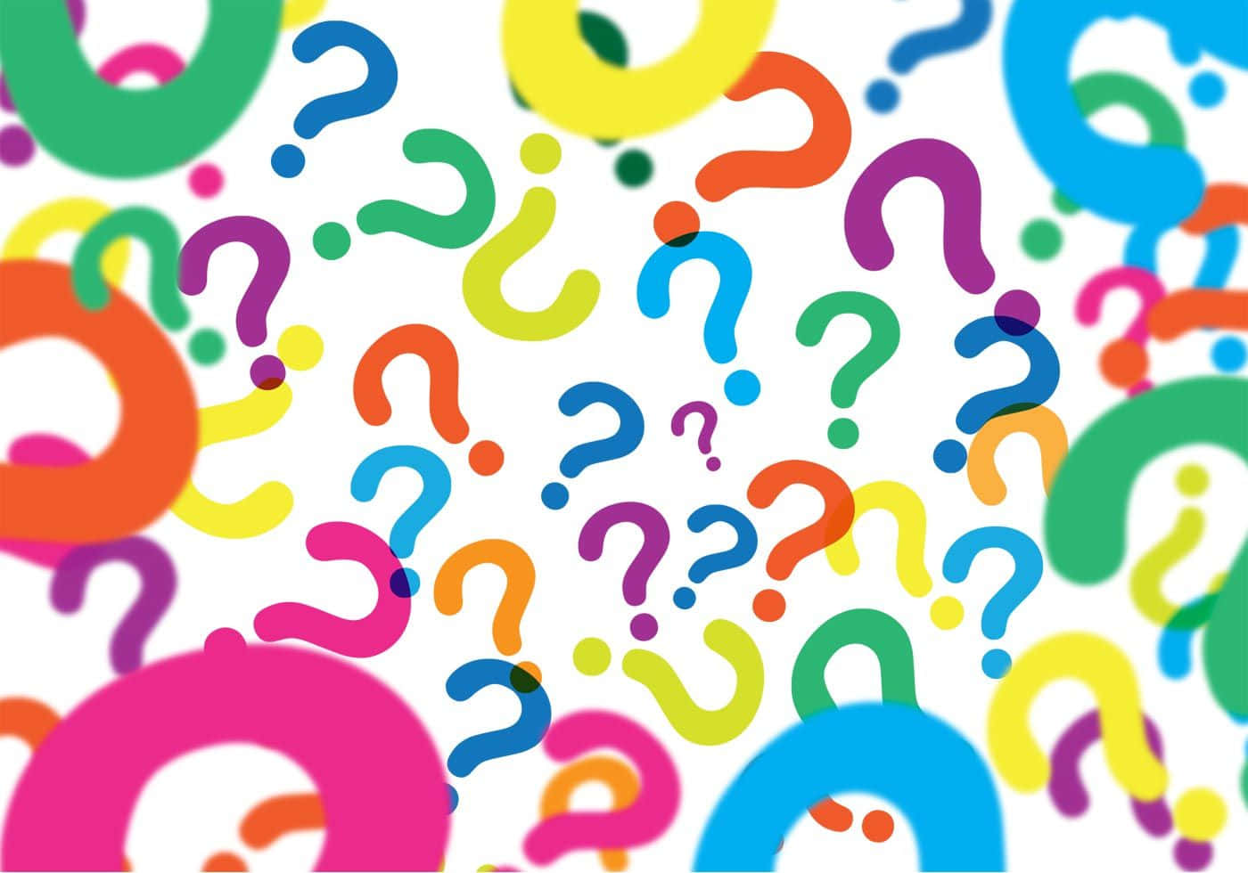 Multicolored Question Mark Icons Picture