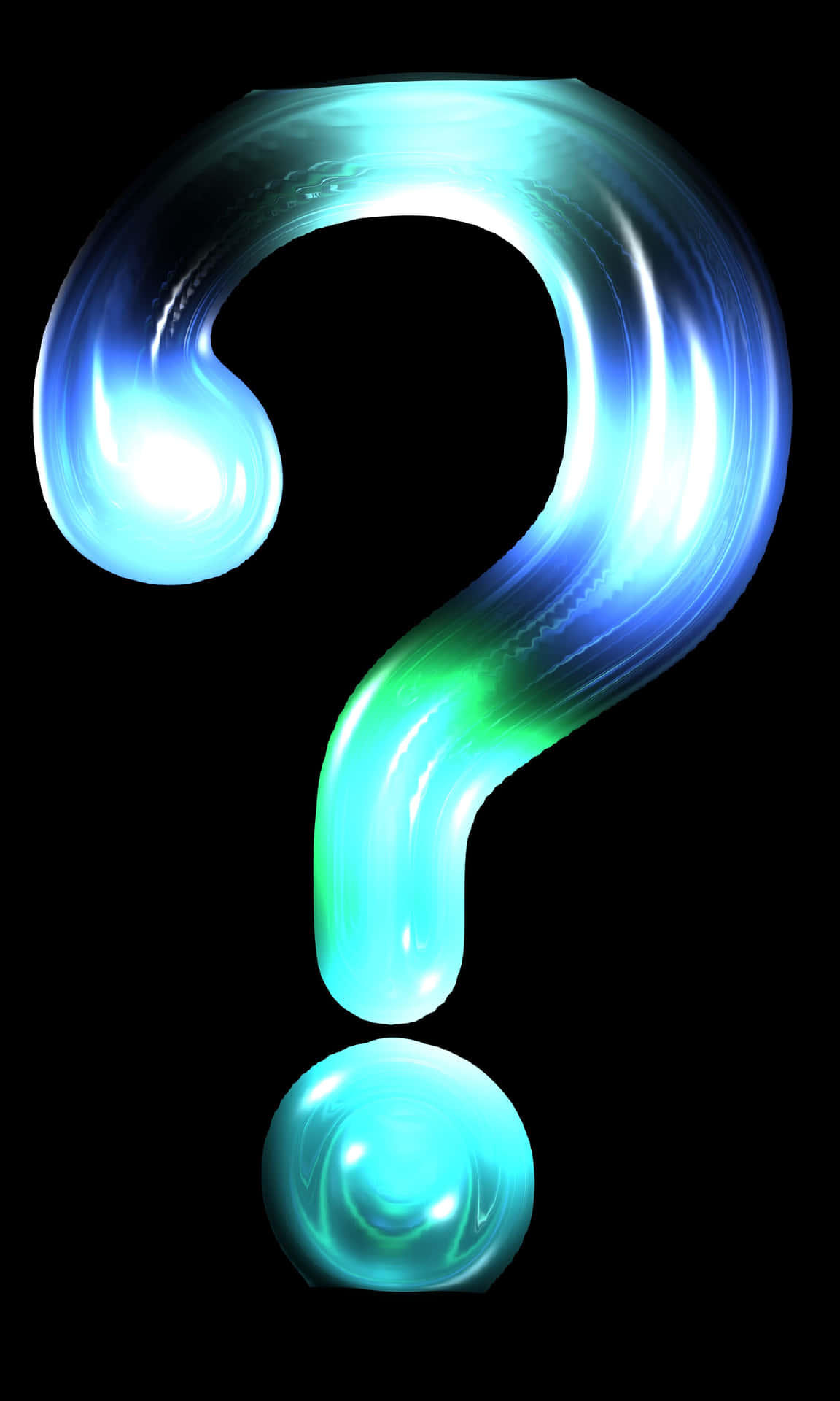 Glowing Gradient Question Mark Picture