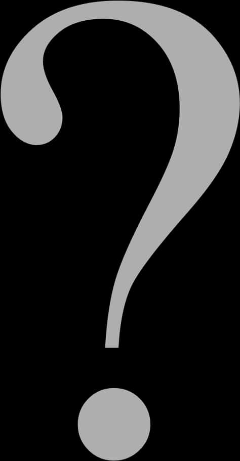 Question Mark Silhouette PNG