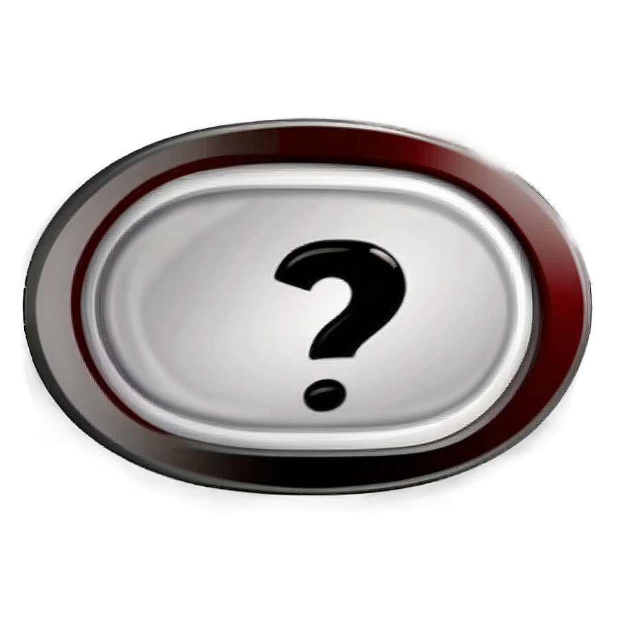 Question Mark Transparent Badge Png 05262024 PNG