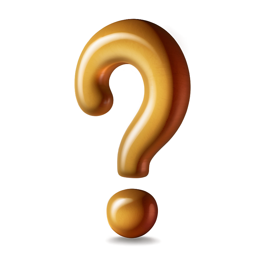 Question Mark Transparent Emoji Png 05262024 PNG