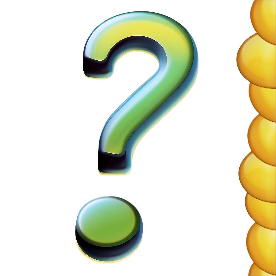 Question Mark Transparent Emoji Png Kfv31 PNG