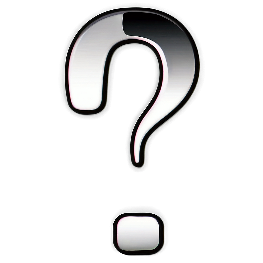 Question Mark Transparent Logo Png 05262024 PNG