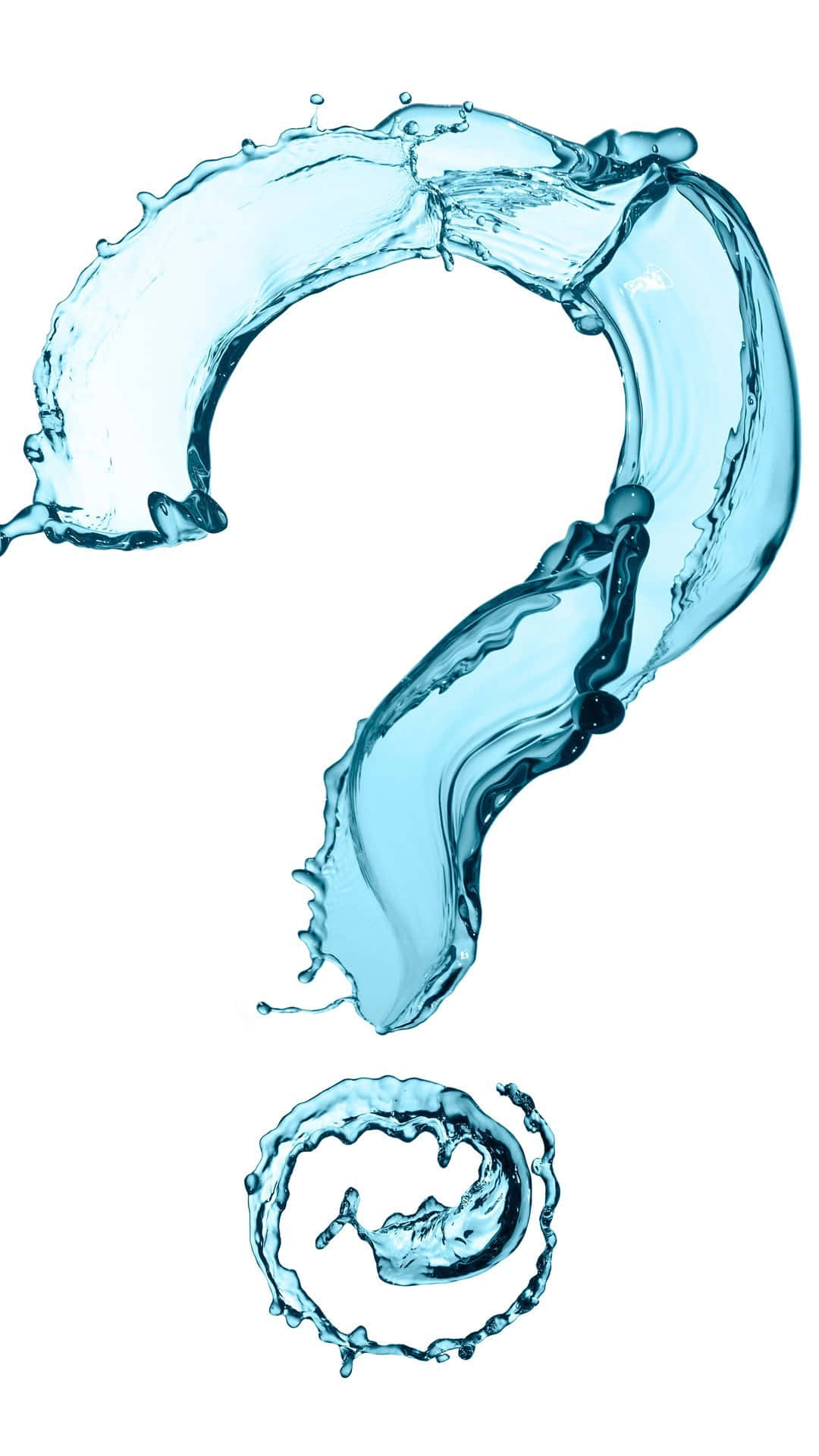 Question Mark Water Pattern Digital Art Wallpaper