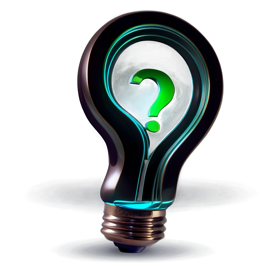 Question Mark With Light Bulb Png Gyx PNG
