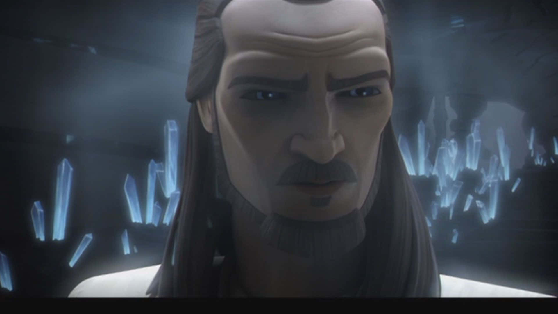 Qui-gon Jinn, Maître Jedi En Action Fond d'écran