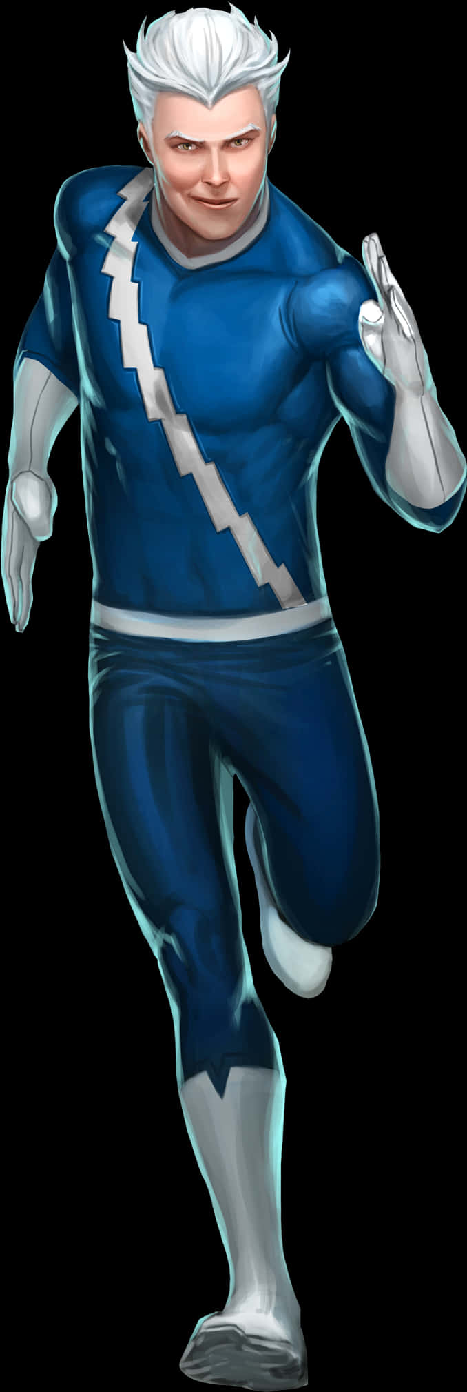 Quicksilver Animated Character Pose PNG