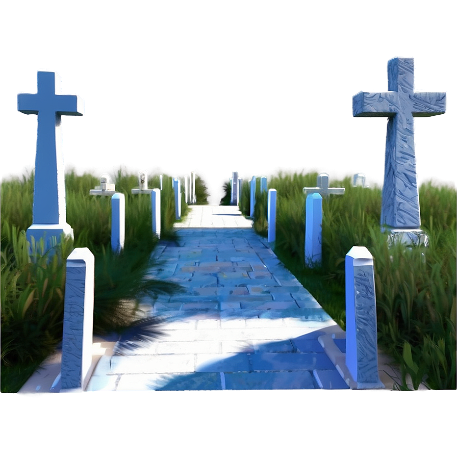 Quiet Cemetery Path Png 06202024 PNG