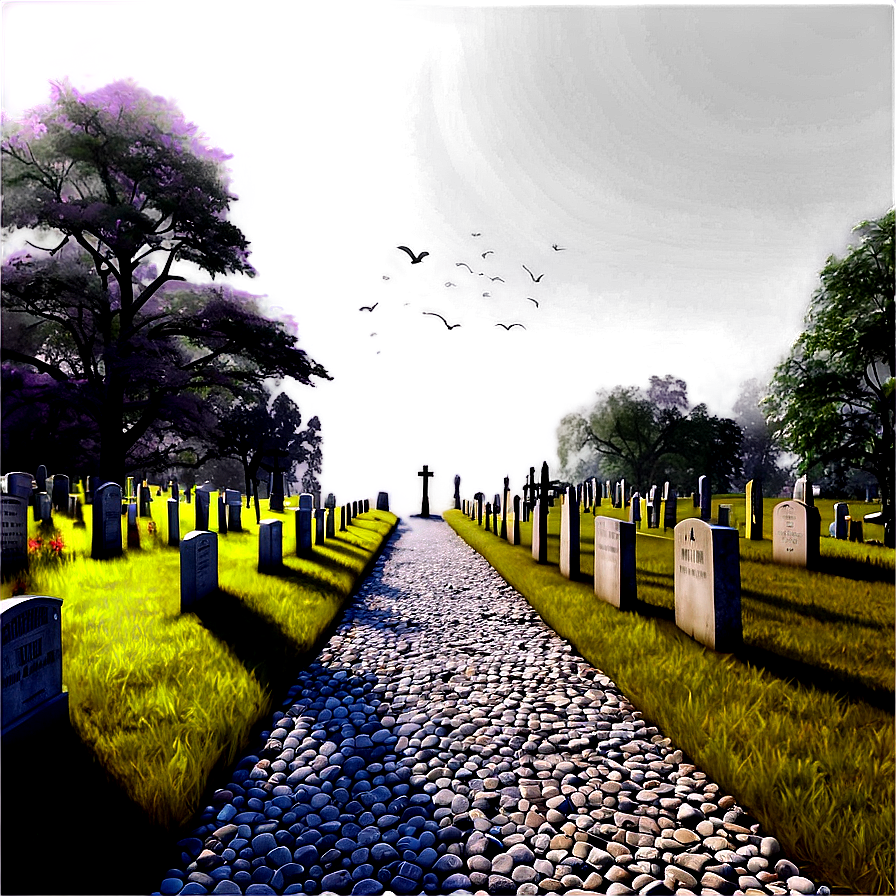 Quiet Cemetery Path Png 51 PNG