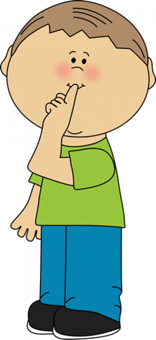 Quiet Child Gesture Cartoon PNG