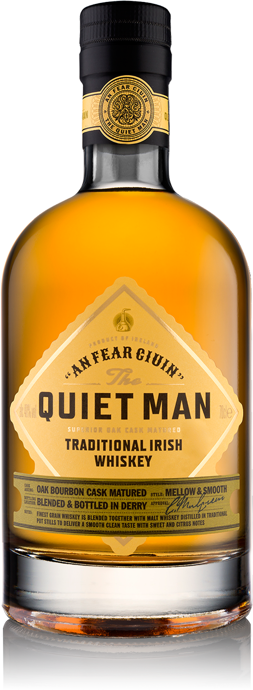 Quiet Man Irish Whiskey Bottle PNG