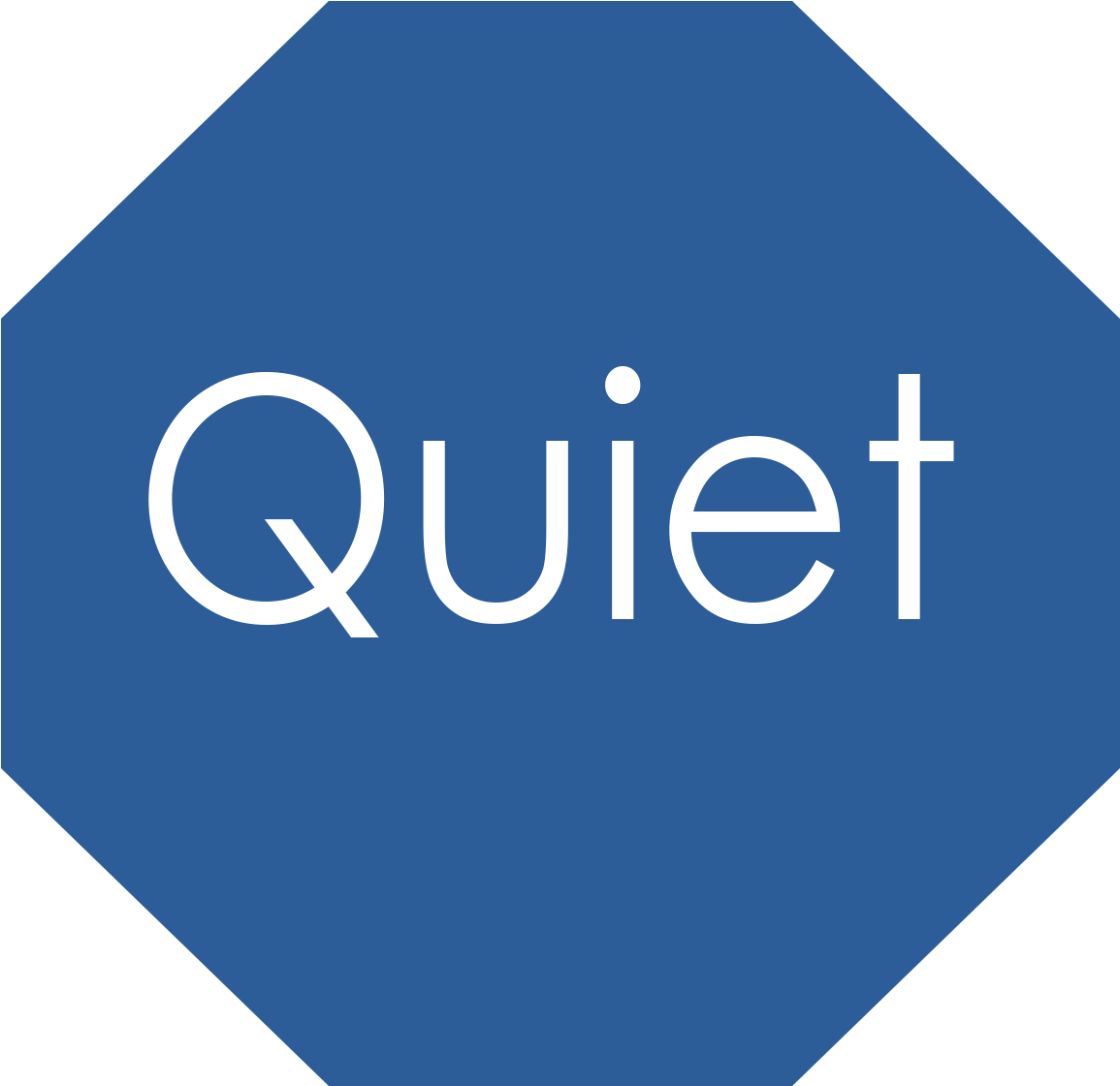 Quiet Text Graphic Blue Background PNG