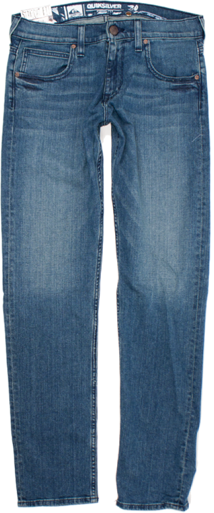 Download Quiksilver Blue Jeans Front View | Wallpapers.com