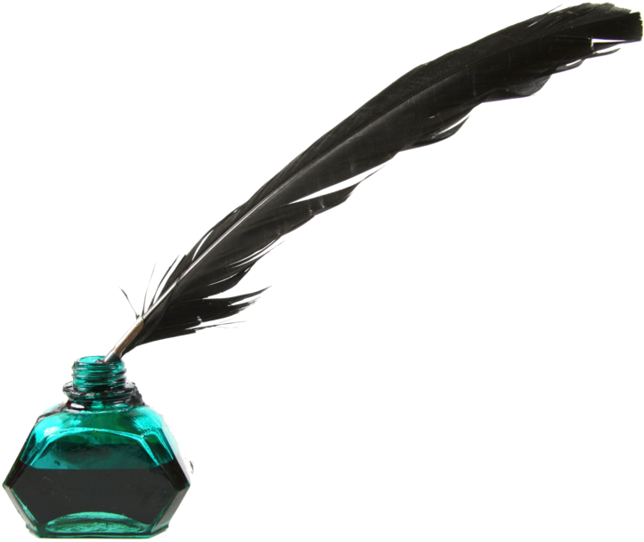 Quill Penand Inkwell PNG