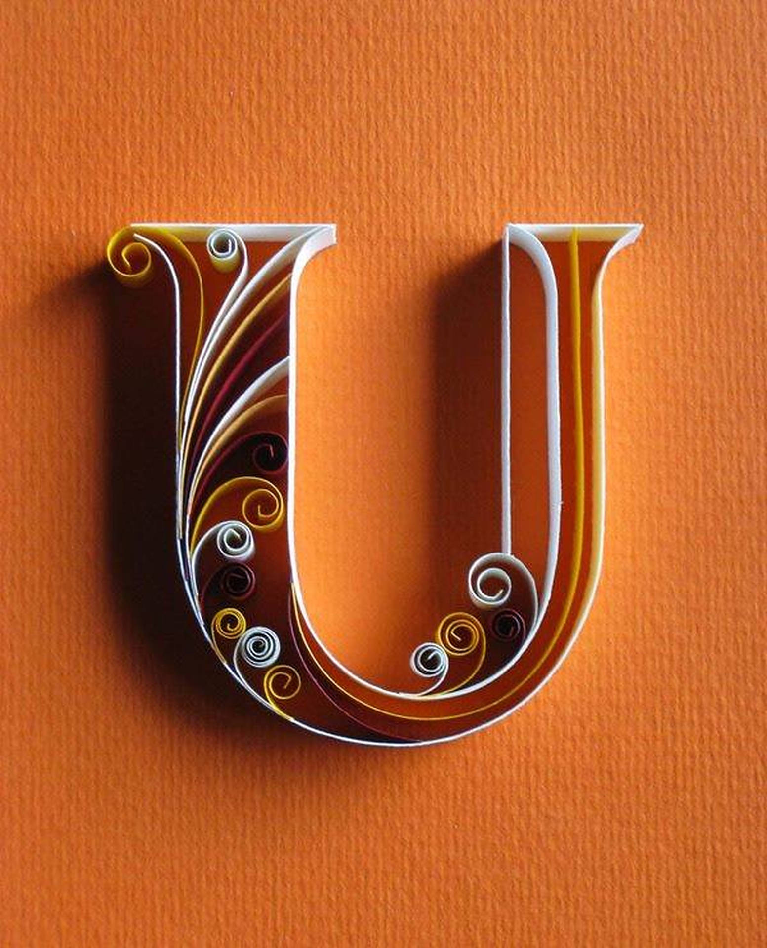 Quilled Letter U