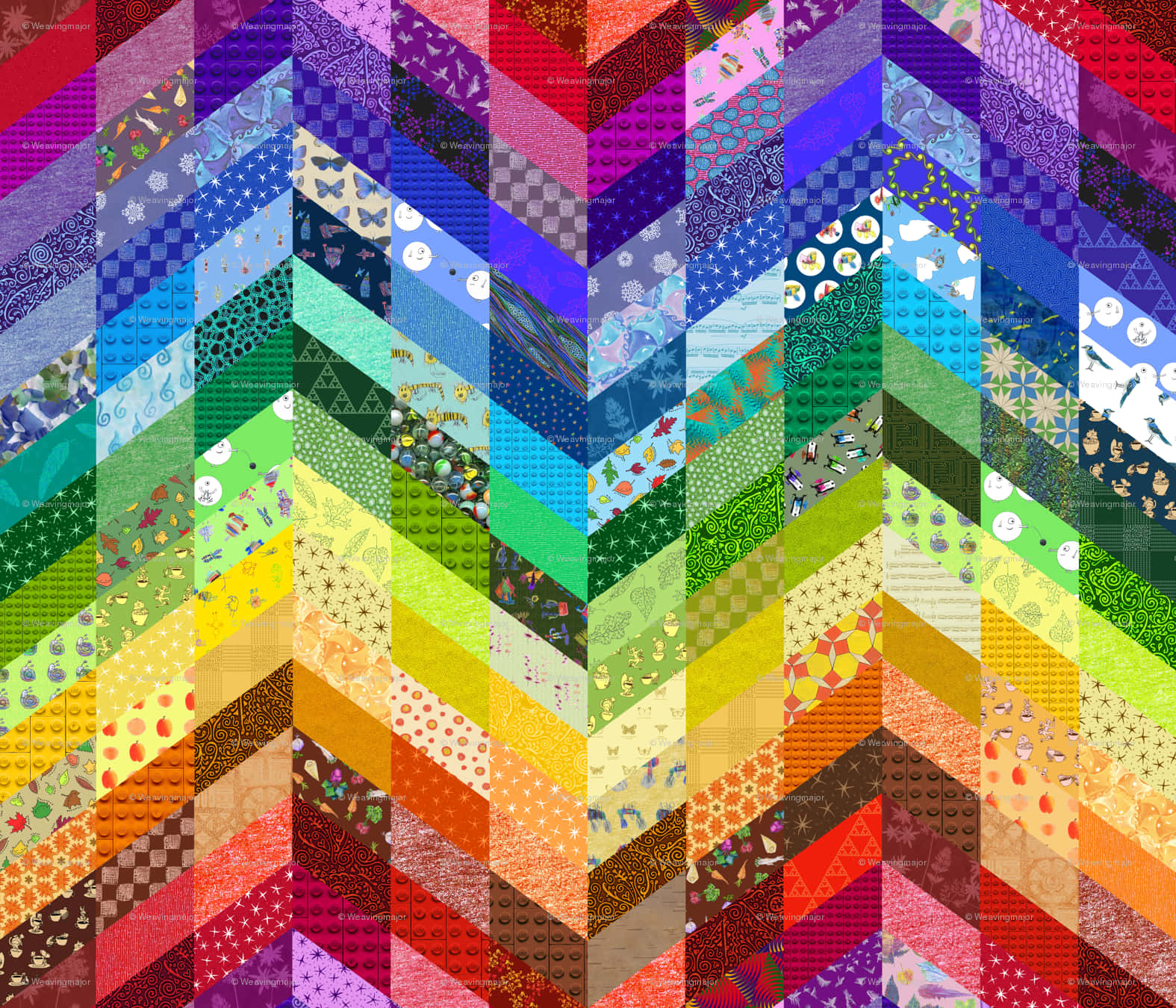 Farverigtquiltmønster, Der Lyser Op I Rummet. Wallpaper