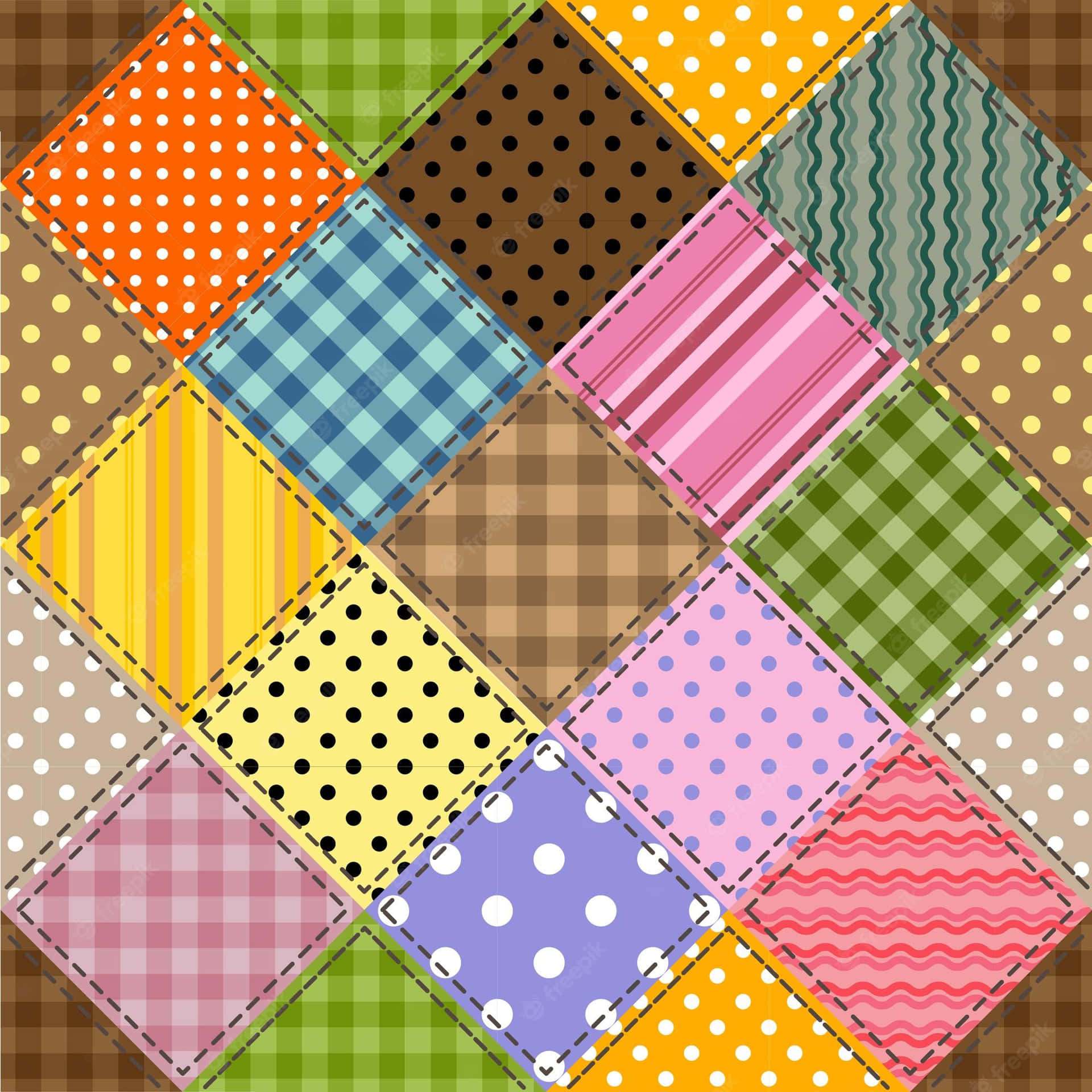 Snuggle Up with a Quilt Wallpaper