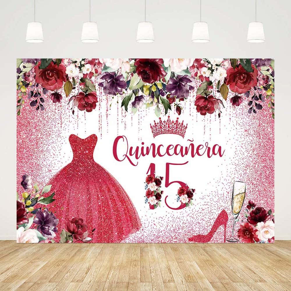 Celebrating Her Quinceanera With Family and Friends