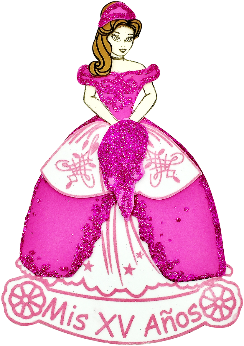 Quinceanera Celebration Figurine.png PNG