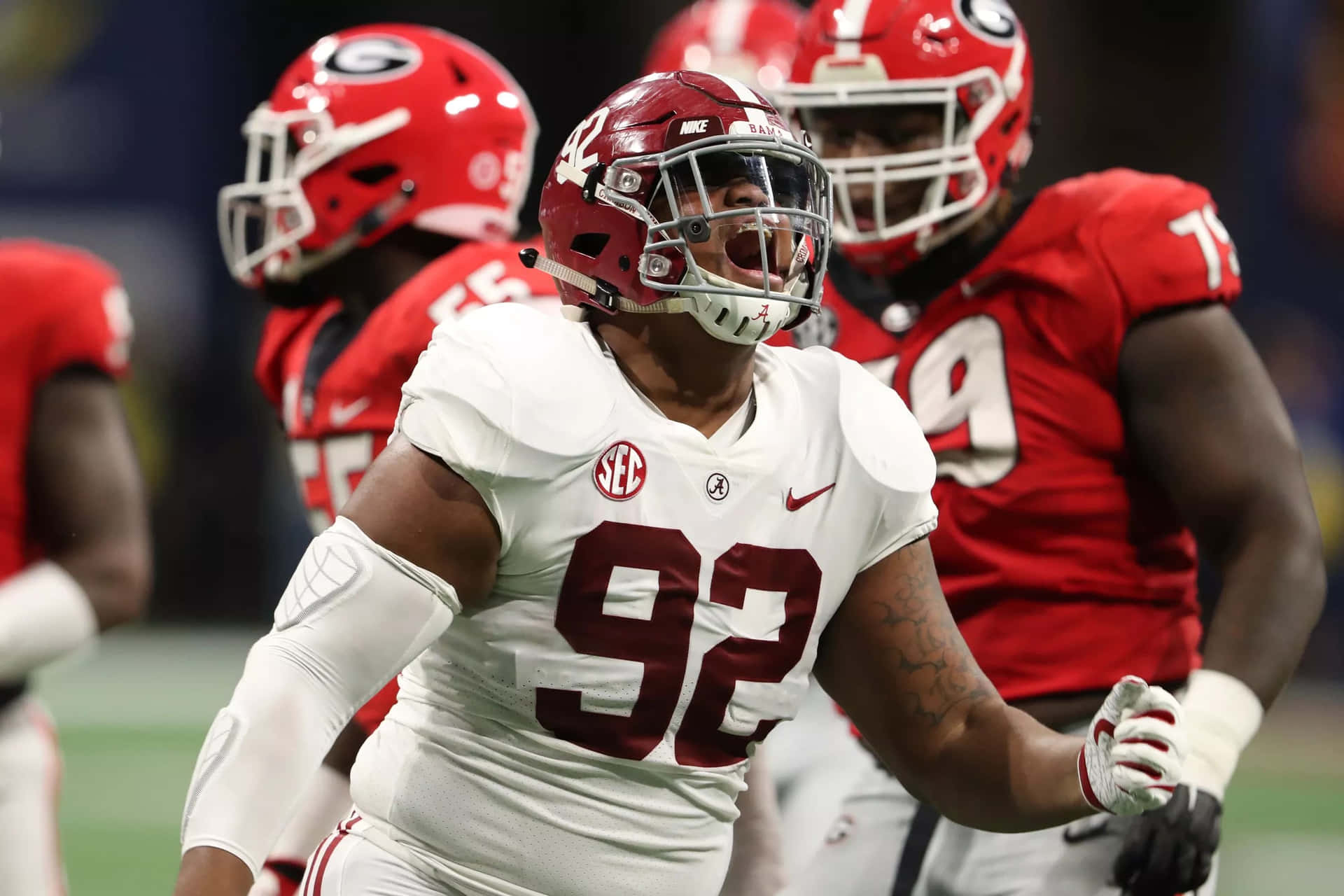Quinnen Williams In Game Action Wallpaper