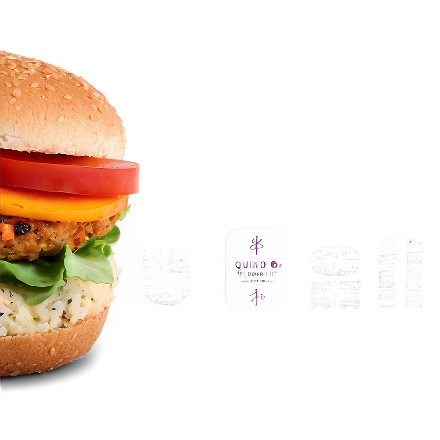 Quinoa Veggie Burger Png Gtw PNG