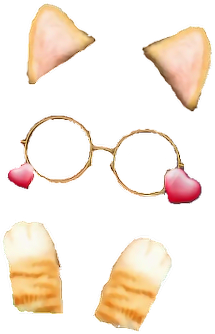 Quirky Face Parts Snapchat Stickers PNG