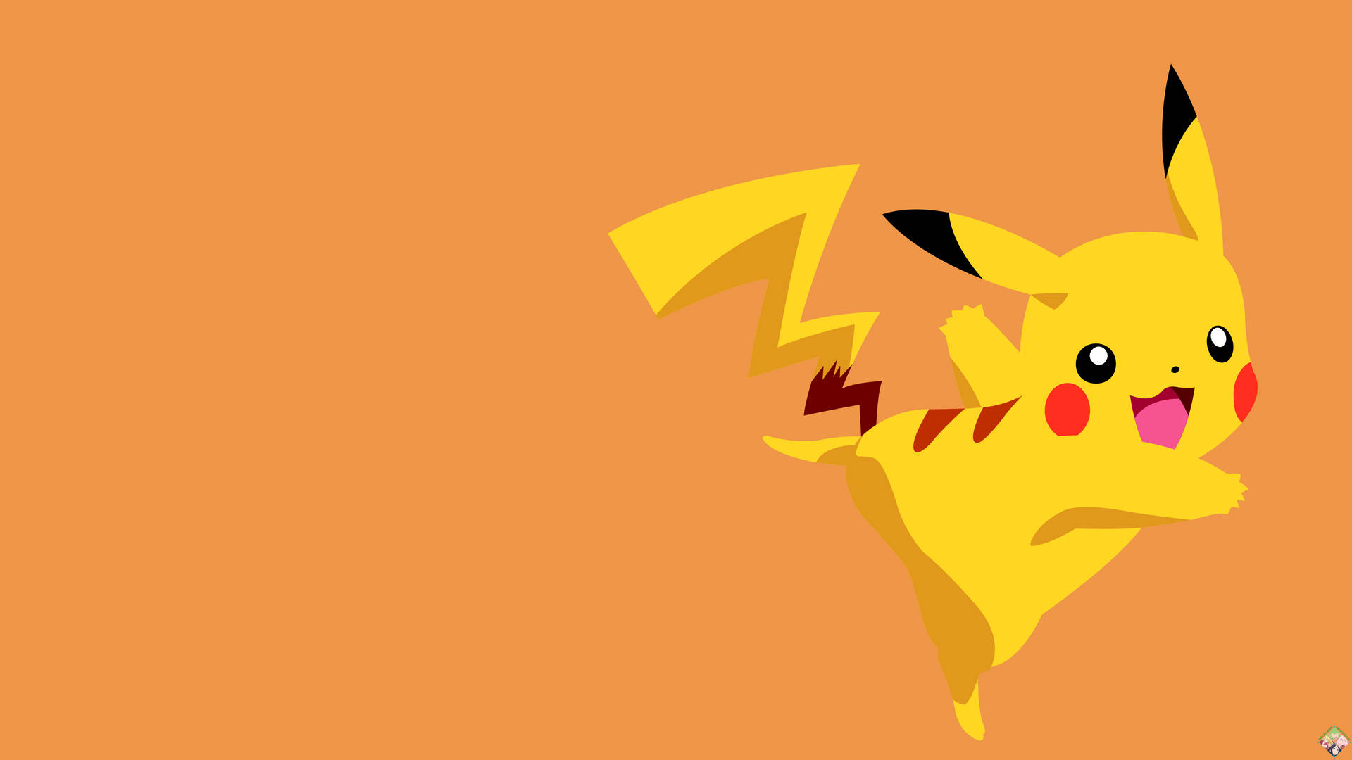 Quirky Pikachu 4k Vector Art Wallpaper