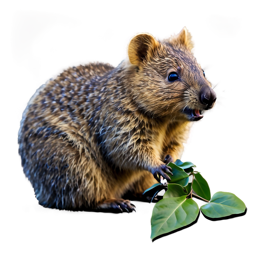 Quokka Eating Leaves Png Nca PNG