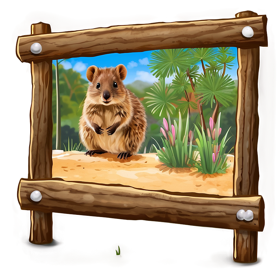 Quokka Habitat Scene Png Ixt PNG