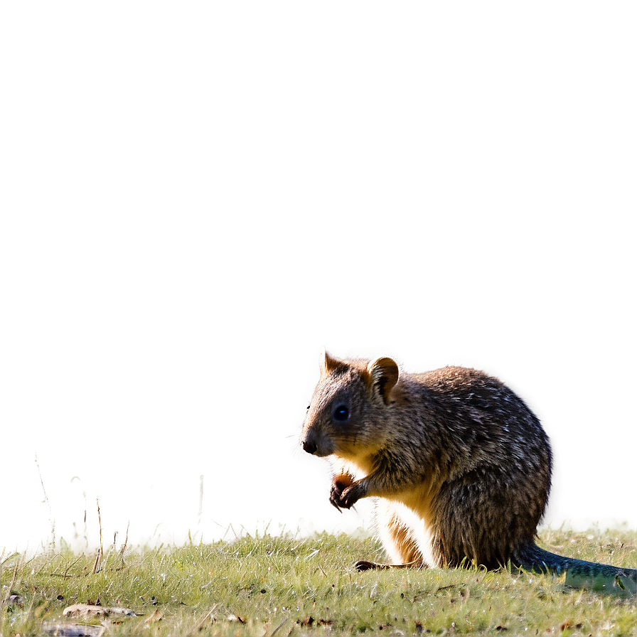 Quokka In Grassland Png 06242024 PNG