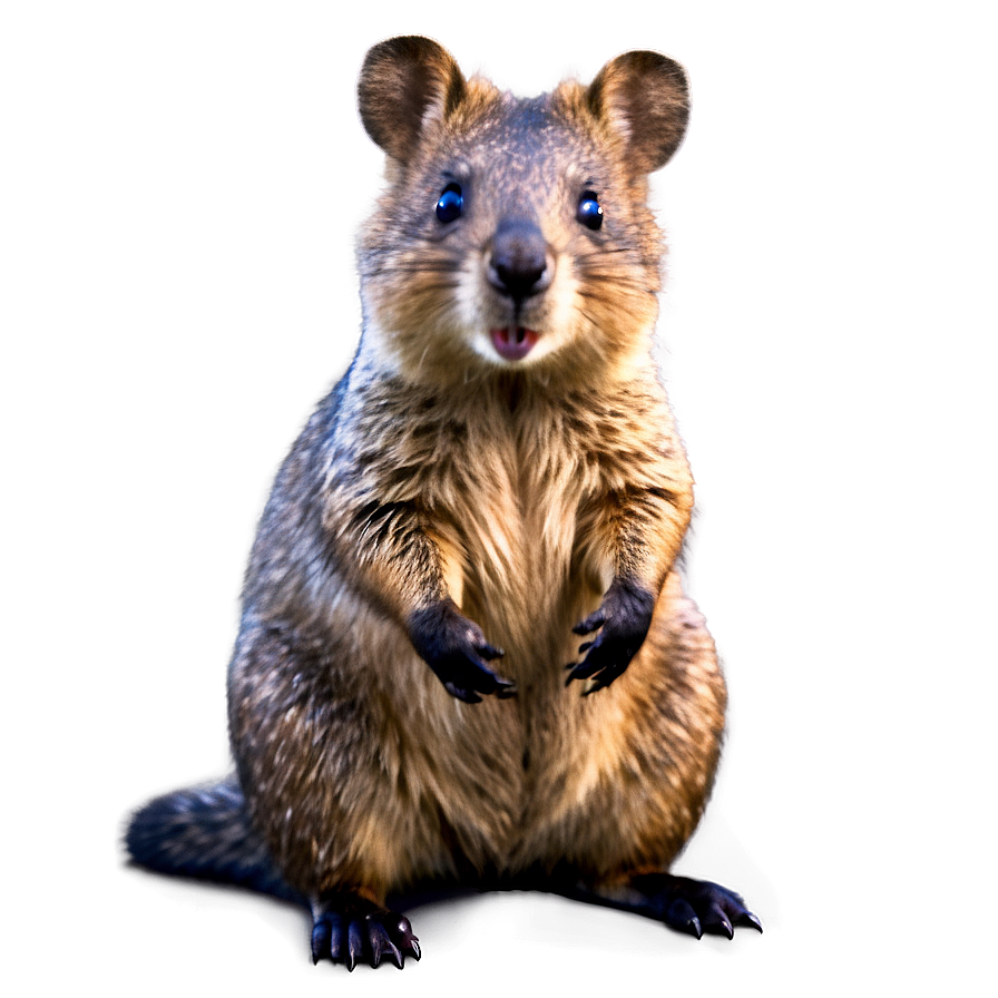 Quokka In Sunset Light Png 06242024 PNG