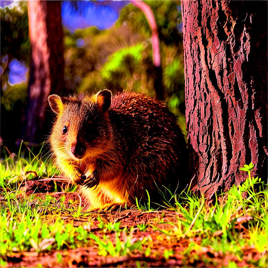 Quokka Under Tree Shade Png 74 PNG