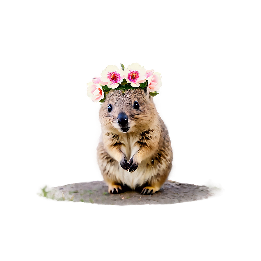 Quokka With Flower Crown Png 95 PNG