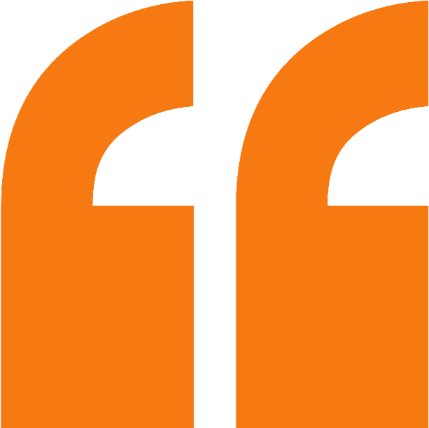 Quotation Mark Logo Orange PNG