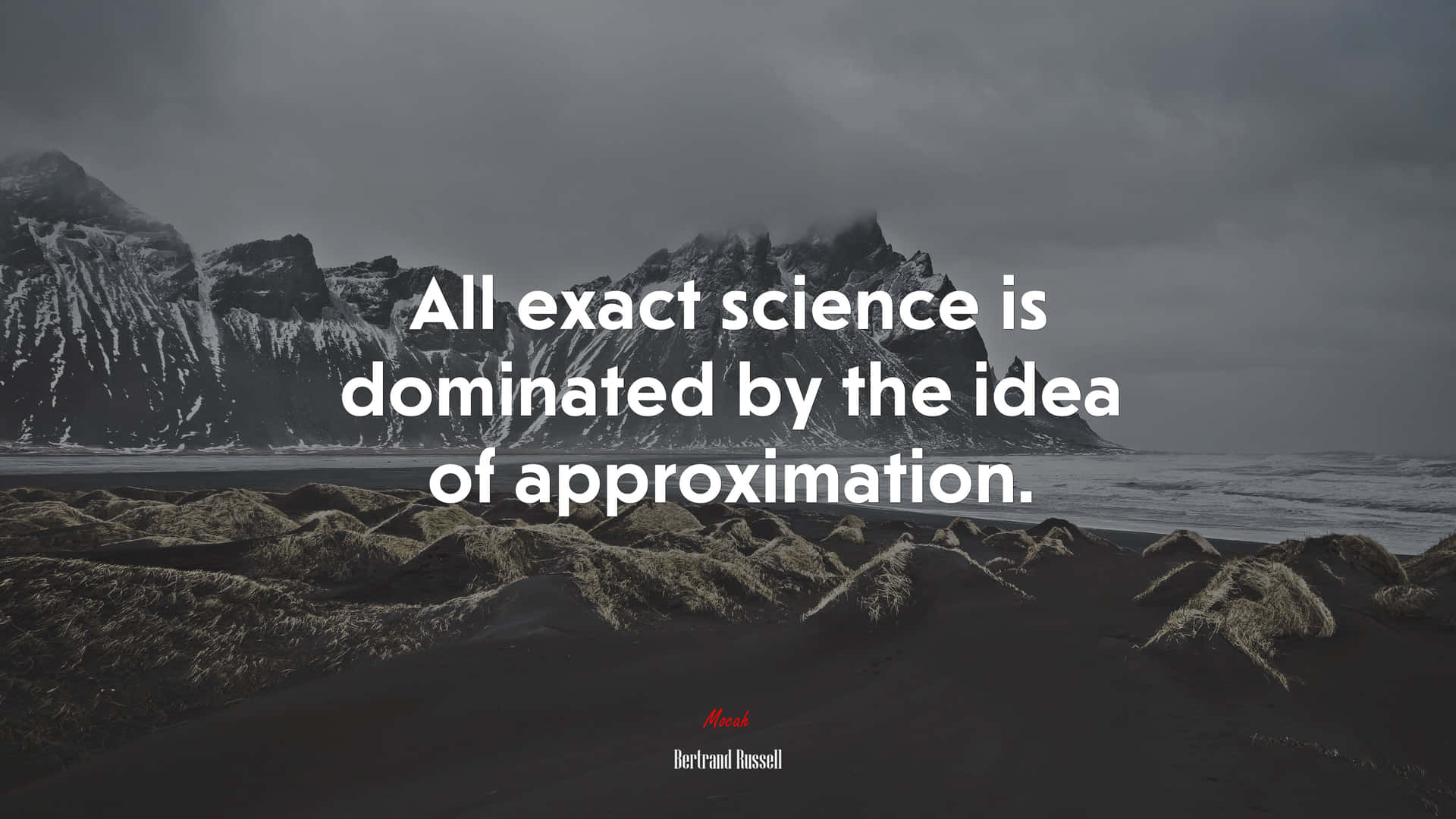 Quote By Bertrand Russell About Exact Science Wallpaper