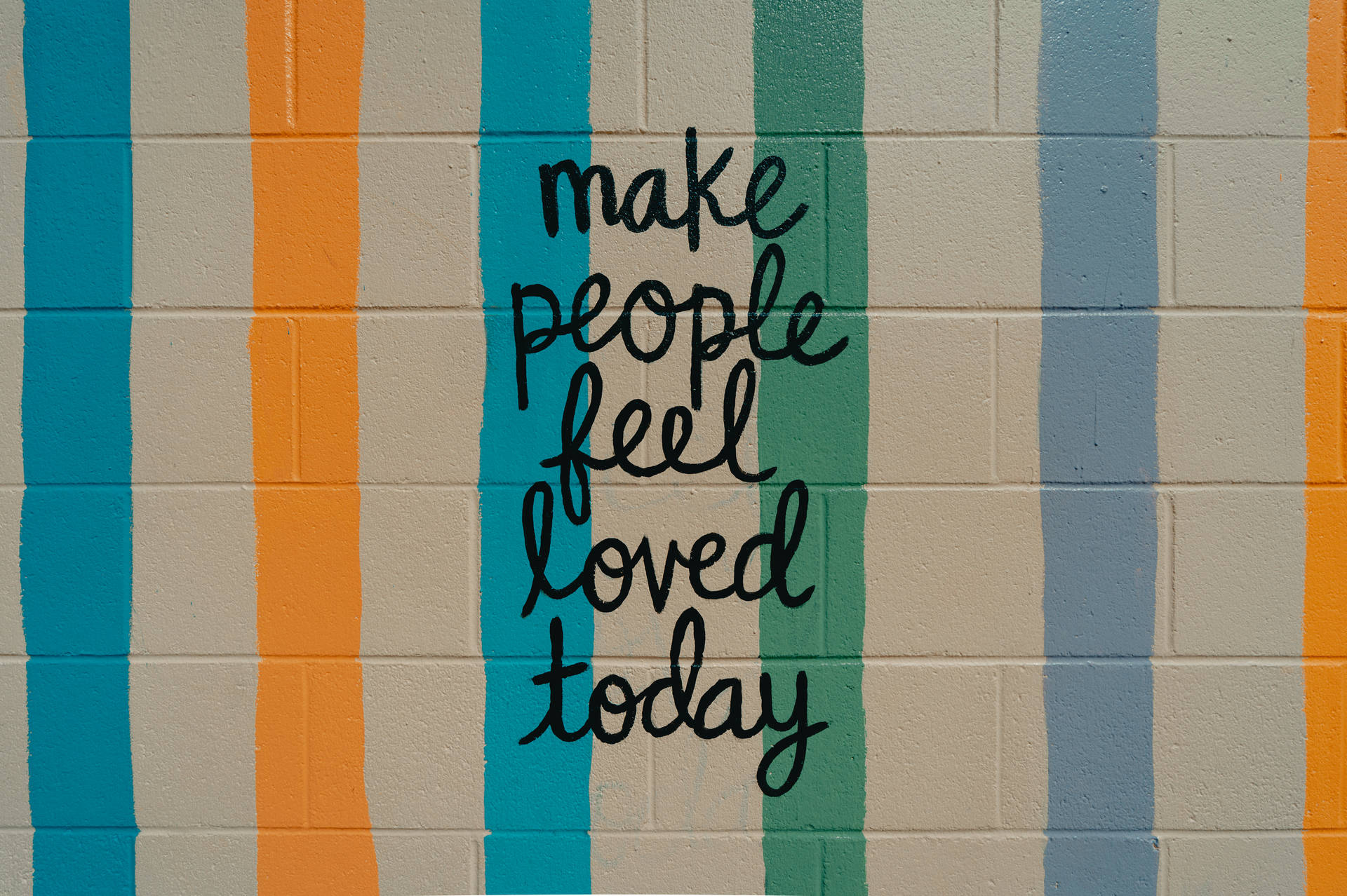 Quote Colorful Stripes Street Art