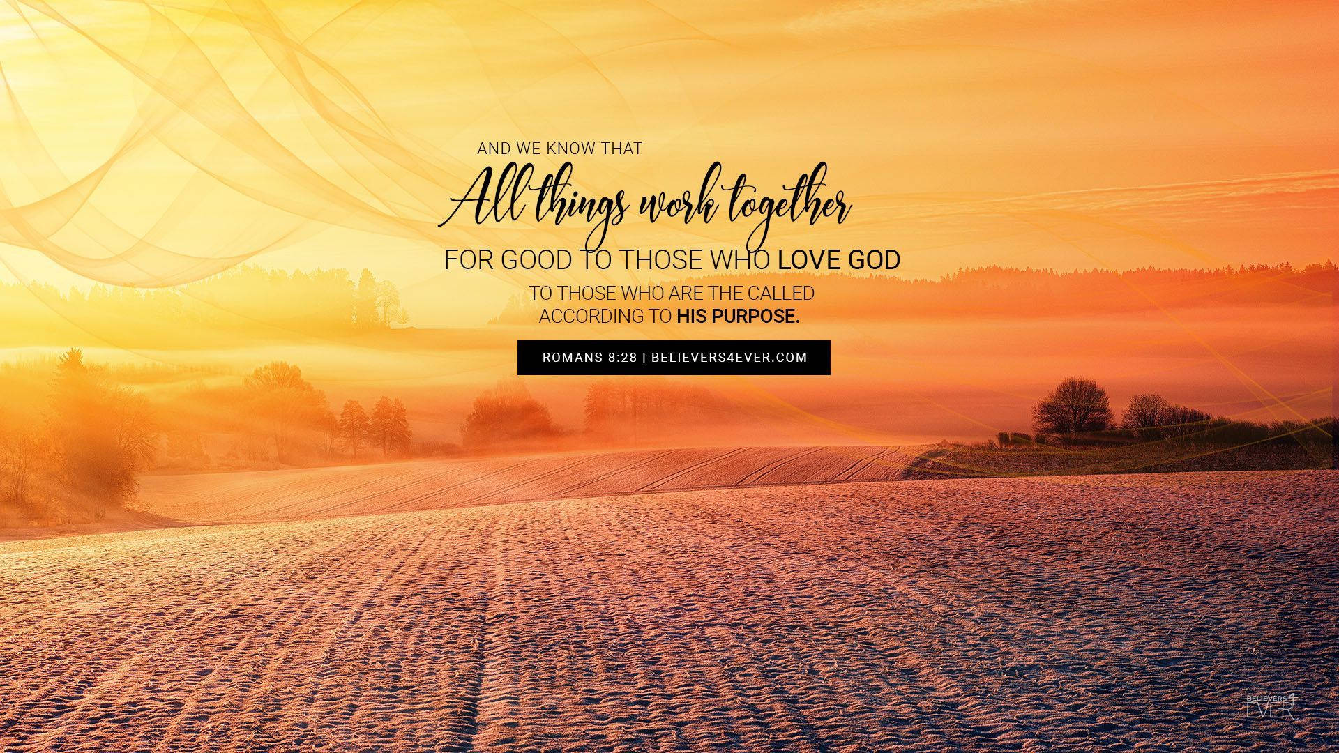 Quote From The Bible Of The Christian God Wallpaper