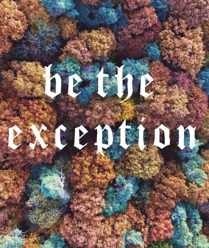 Quote On Being Exceptional Wallpaper