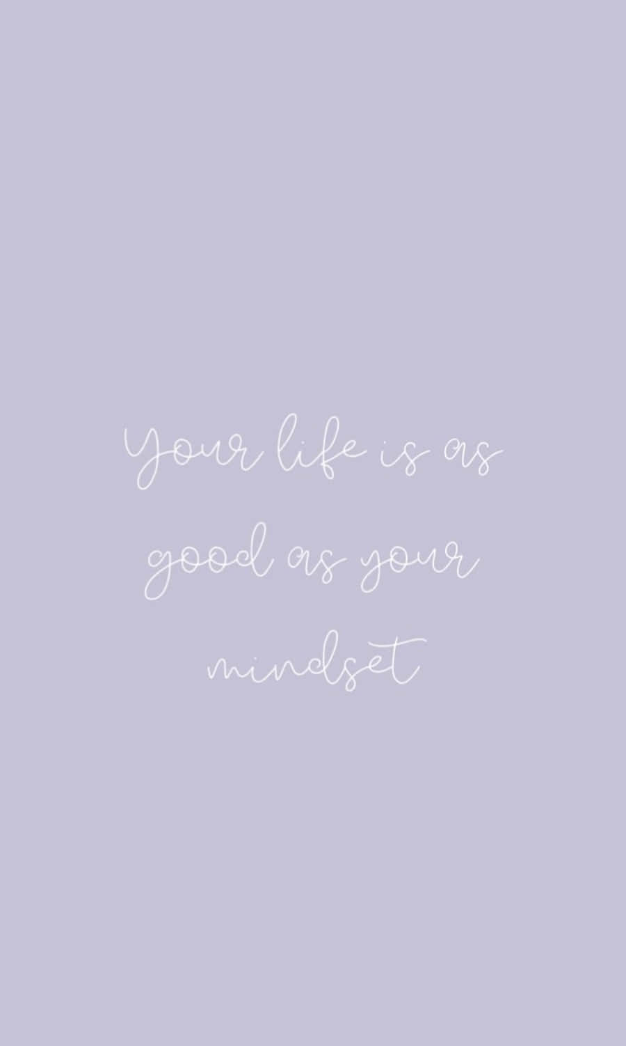 Your Life Is As Good As Your Mind