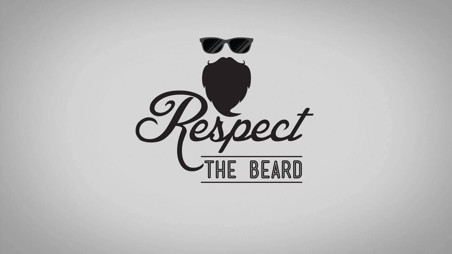Quote Respect The Beard Logo Wallpaper