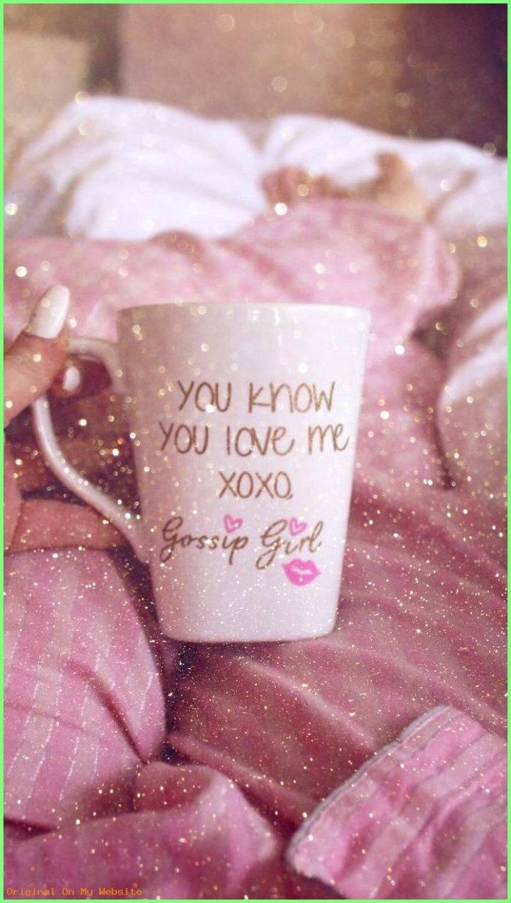 Quoted Mug In Pink Aesthetic