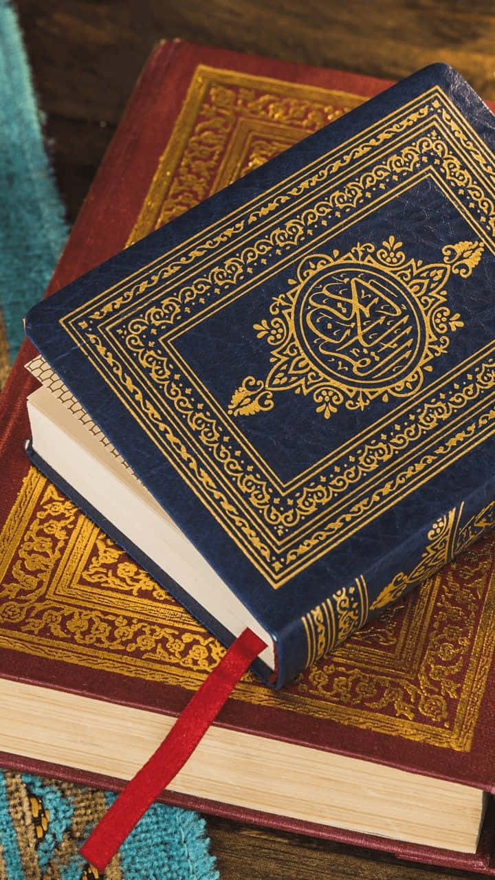 Vintage Koran Billede Illustration Tapet