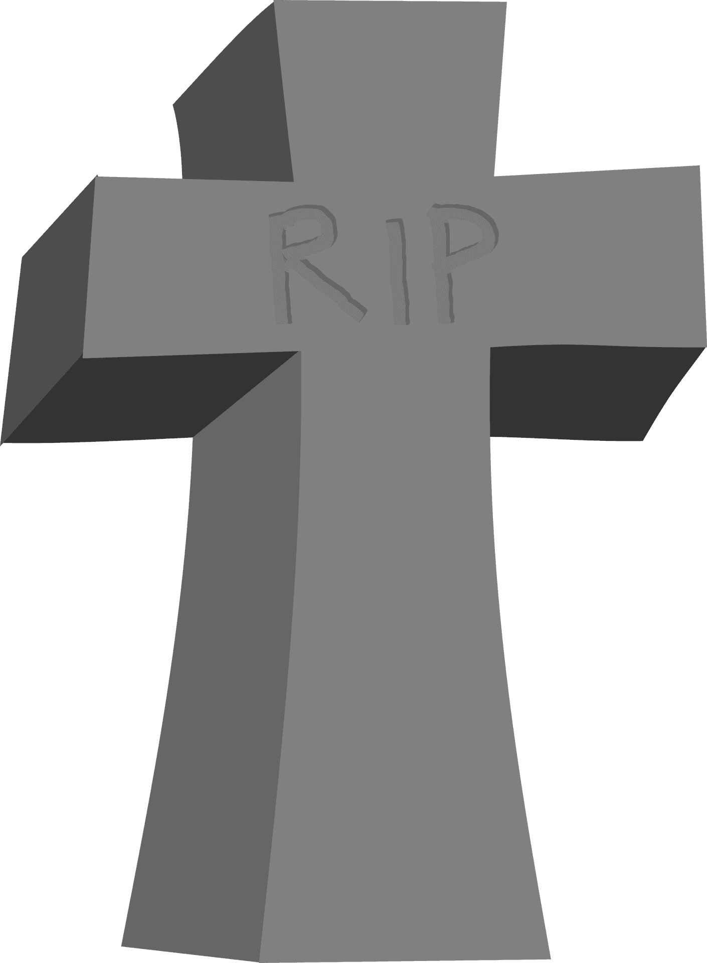R I P Tombstone Graphic PNG