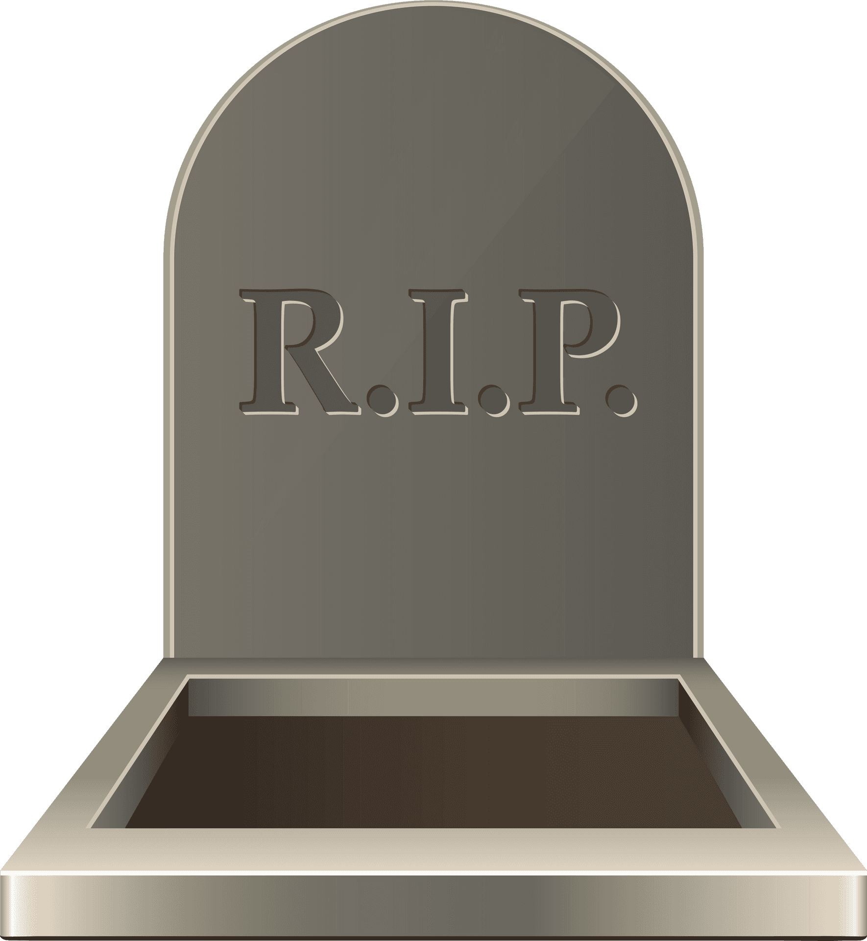 R I P Tombstone Graphic PNG