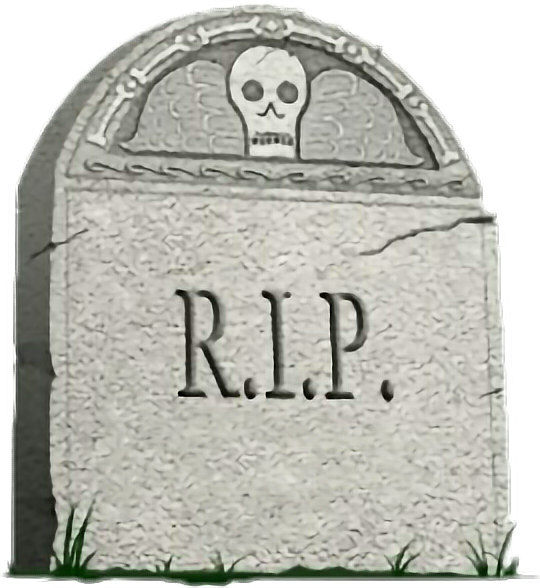 R I P Tombstonewith Skull PNG