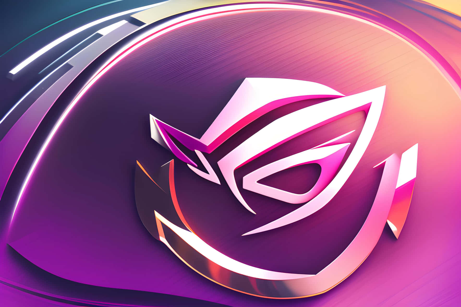 R O G Logo Colorful Background Wallpaper