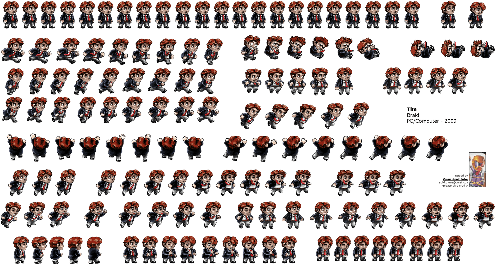 R P G Character Sprite Sheet PNG