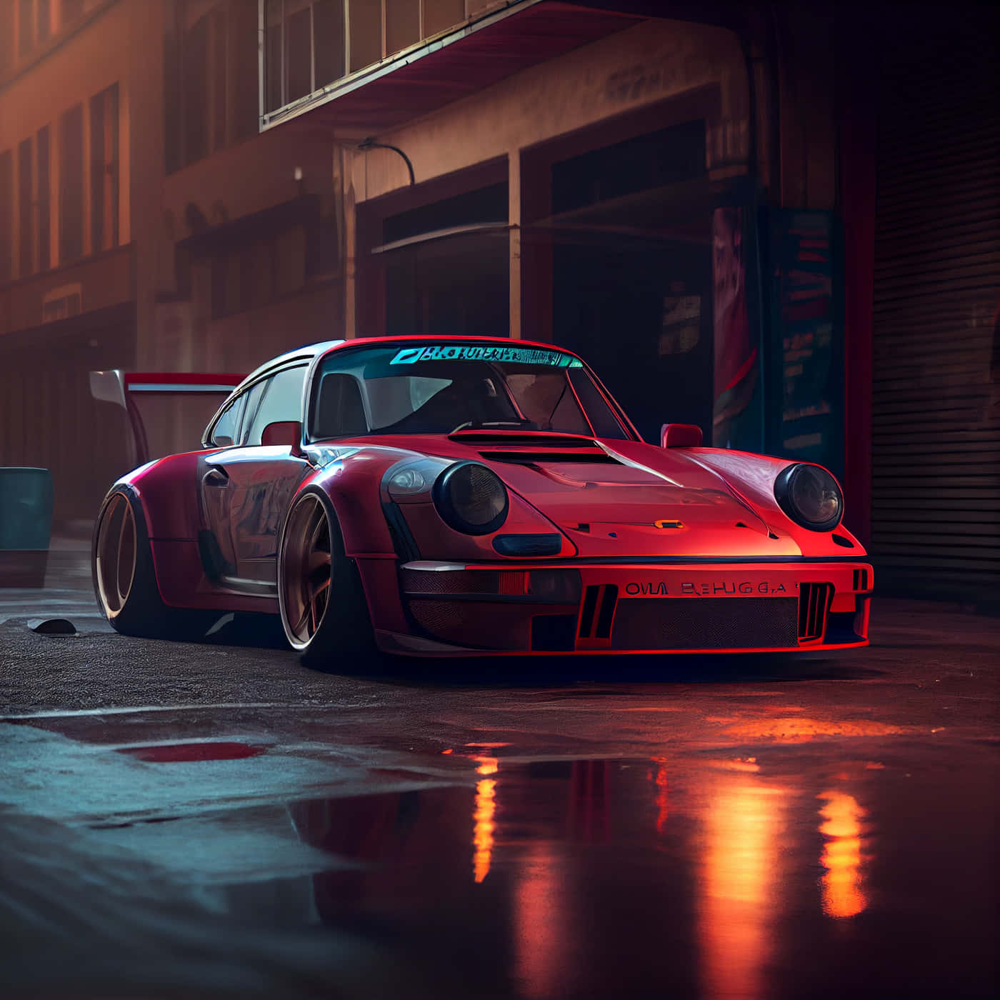 R W B Porsche Nighttime Showcase.jpg Wallpaper